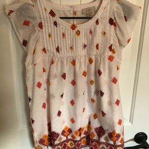 Loft Babydoll top Sz M